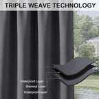 RYB HOME Outdoor Curtains Waterproof - Image 6
