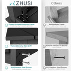 ZHUSI Patio Table and Chairs Set, Outdoor Table and Chairs, HDPE Outdoor Dining - Image 6