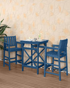 HDPE Outdoor Bar Table, All Weather HDPE High Top Pub Table, Square HDPE Patio - Image 3