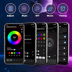 KSIPZE 50ft Outdoor led Strip Lights Waterproof IP68, RGB Outdoor led Lights - Image 5