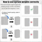 36pcs Outdoor Curtain Weights, Plastic Wrapped Magnetic Drapery Weights - Image 6