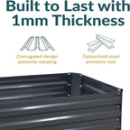 Sunnydaze 11.75" H Raised Metal Garden Bed - Image 2