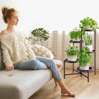 iDavosic.ly 5 Tier Large Plant Stand Indoor, 10 Inch Wide Tall Corner Metal - Image 7