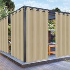 PureFit Outdoor Curtains for Patio Waterproof – Weatherproof, UV and Fade by PureFit