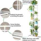 LINZINAR Plant Stand Metal Indoor Outdoor 8 Tier 9 Potted Multiple Flower Pot - Image 4
