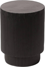 LeisureMod Modern Side Table Round Fiberstone Top Accent End Table - Image 9