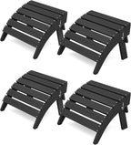 KINGYES Folding Adirondack Ottomans Set of 4 by KINGYES