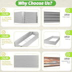 2 Pack Tall 6x3FT Corrugated Galvanized Steel Raised Garden Bed Outdoor - Image 4