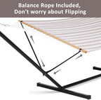 SUNCREAT Double Hammock with Stand Included, Outdoor Portable Hammock with Stand - Image 3