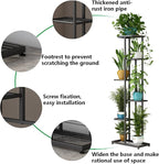 LINZINAR Plant Stand Indoor Outdoor Metal 6 Tier 7 Potted Multiple Flower Pot - Image 5