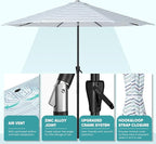 Tempera Patio Market Outdoor Table Umbrella - Image 4