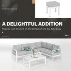 Solaste Aluminum Patio Furniture Set, Metal Patio Sectional Sofa - Image 7