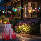 TAKE ME Solar Firefly Lights Outdoor Moon Star Sun Projection Stake Lights - Image 5