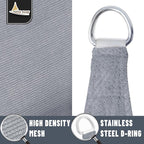 LOVE STORY Custom Size 8'x18' Silver Grey Sun Shade Sail Rectangle UV Block - Image 5