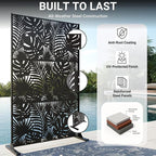Metal Privacy Screen Outdoor – 72in Decorative Laser Cut Steel Garden Divider - Image 3