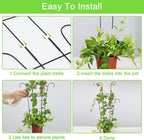 4P Plant Trellis for Potted Plants, Larger 23in Garden Trellis for Climbing - Image 6