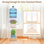 LASZOLA White 3 Tier Tall Plant Stand - Image 4