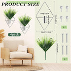 8 Pieces Silver Wall Decor Hanging Planters - Image 2