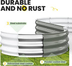 Galvanized Raised Garden Bed 6x3x1 FT, Oval Metal Raised Garden Bed Outdoor - Image 6
