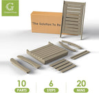 GREENVINES Outdoor Rocking Chairs | Set of 2 | Porch Rocker | HDPE Plastic | - Image 7