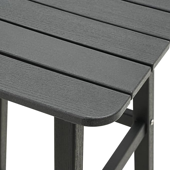 Bar Height Chairs Set of 2, HDPE Bar Height Outdoor Chairs, Weather Resistance - Image 6