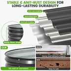 Galvanized Raised Garden Bed Outdoor |17'' Tall Planter Box Outdoor - Image 5