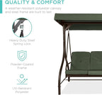 Best Choice Products 3-Seat Outdoor Large Converting Canopy Swing Glider - Image 3