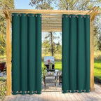 NICETOWN Outdoor Patio Curtain Extra Long Drape 120" L Waterproof/Windproof by NICETOWN
