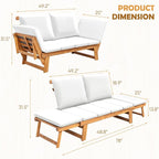 Greesum Patio Convertible Couch Sofa Bed - Image 3