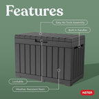 Keter Kentwood 50 Gallon Resin Deck Box - Image 3