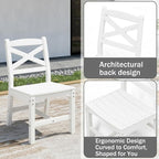 Outdoor Dining Set, HDPE 9-Piece Patio Table and Chairs Set, All-Weather - Image 4