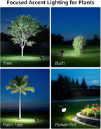 Lepro Solar Decorative Spot Lights 2 Pack, Cool White Modern Accent Lights - Image 2