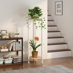 Plant Stand Indoor Corner Tall 2 Tier Metal Modern Flower Storage Plant Shelf - Image 3