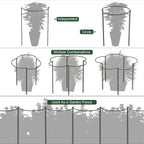 FEED GARDEN 6 Pack Plant Support Stakes, Peony Cages and Supports, Metal Garden - Image 6