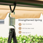 Tangkula 2 Person Porch Swing, 2-in-1 Convertible Outdoor Swing Bed - Image 4