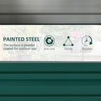 Outsunny Galvanized Raised Garden Bed, - Image 3