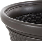 Suncast 6 Pack Decorative Wicker Garden Hose Holder Pot - Image 6