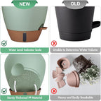 montresor 2 Pack 8 inch Plant Pots, PP Plastic Self Watering Plant Pot - Image 8