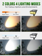 Solar spot Lights Outdoor IP65 Waterproof Solar spotlights 3 Lighting Modes - Image 7