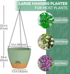 ZMTECH 12 Inch Hanging Planters - Image 8