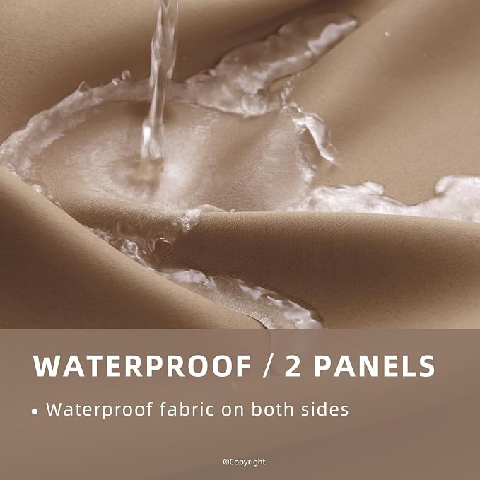 Waterproof Outdoor Curtain W105 x L95 - Image 2