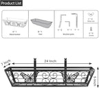 4 Pack 24 Inch Window Boxes Planters Railing Planter Box - Image 4