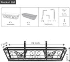 6 Pack 24 Inch Window Boxes Planters Railing Planter Box - Image 4