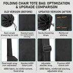FAIR WIND 2 Pack Heavy Duty Camping Chair, Oversized Padded Folding Chair - Image 7