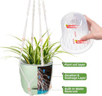2-Pack 7..1-Inch Self-Watering Hanging Planters - Image 4