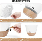 12 Inch Large Self Watering Plant Pot Set, Flower Pots - Image 5