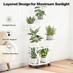 Plant Stand Indoor Outdoor 4 Tier Flower Holder - Image 6