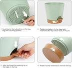 8-Inch Plant Pots, Self-Watering Planters - Image 2