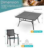 PHI VILLA 9 Pieces Outdoor Dining Set - Image 9