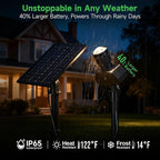 Solar Spot Lights Outdoor, Adjustable Angle Waterproof Landscape Spotlight - Image 5
